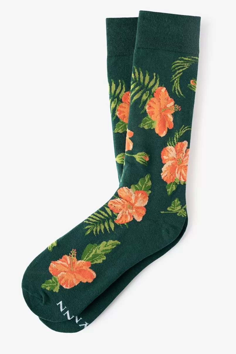 Ties Aloha Beaches Sock Green Best