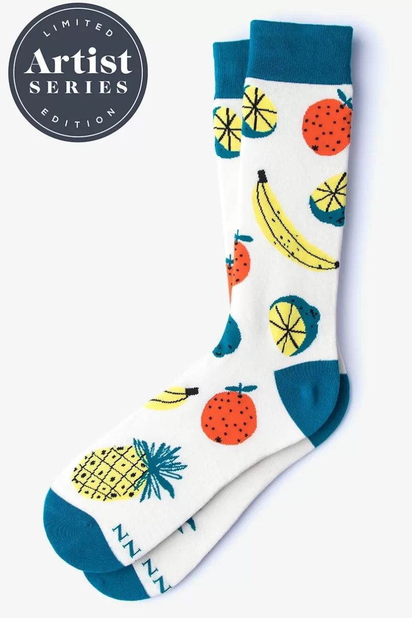 Ties Alynn® X Jordan Sondler Fruit White Sock Best