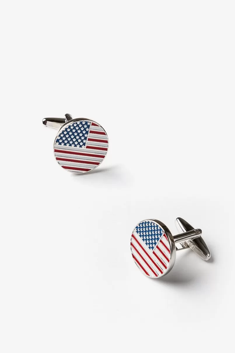 Ties American Flag Cufflinks Red Cufflinks Discount