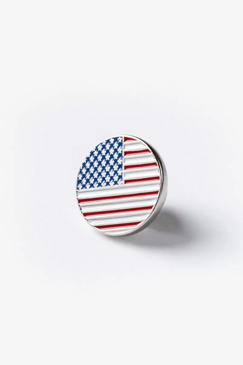 Ties American Flag Red Lapel Pin Best