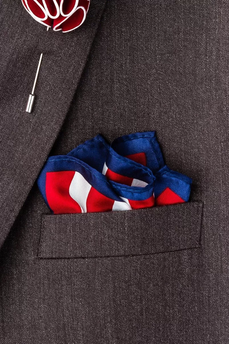 Ties American Flag Red Pocket Square Best Sale