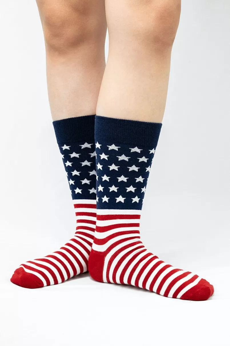 Ties American Flag Red Sock Cheap