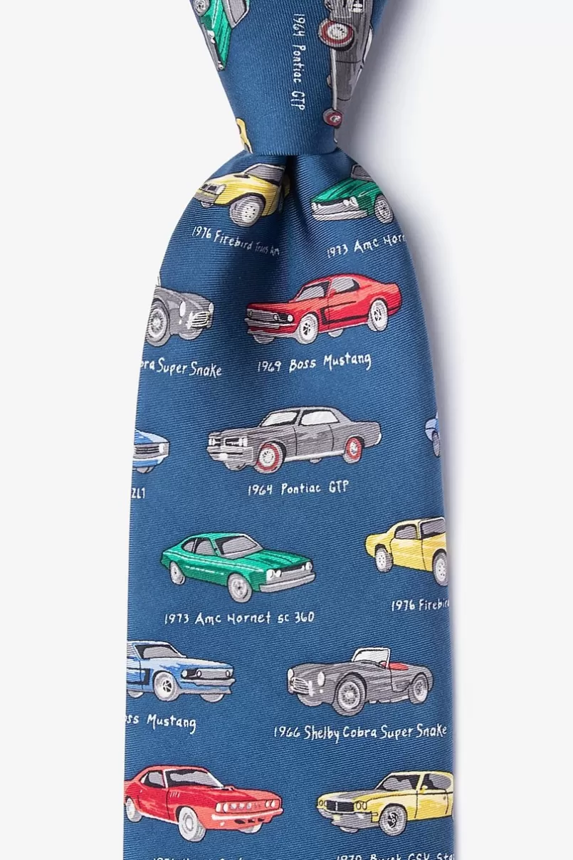 Ties American Muscle Blue Tie Cheap