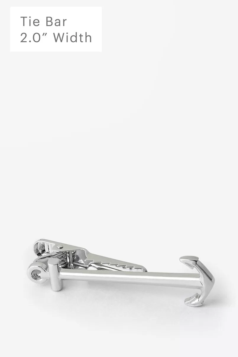 Ties Anchor Tie Bar Silver Best