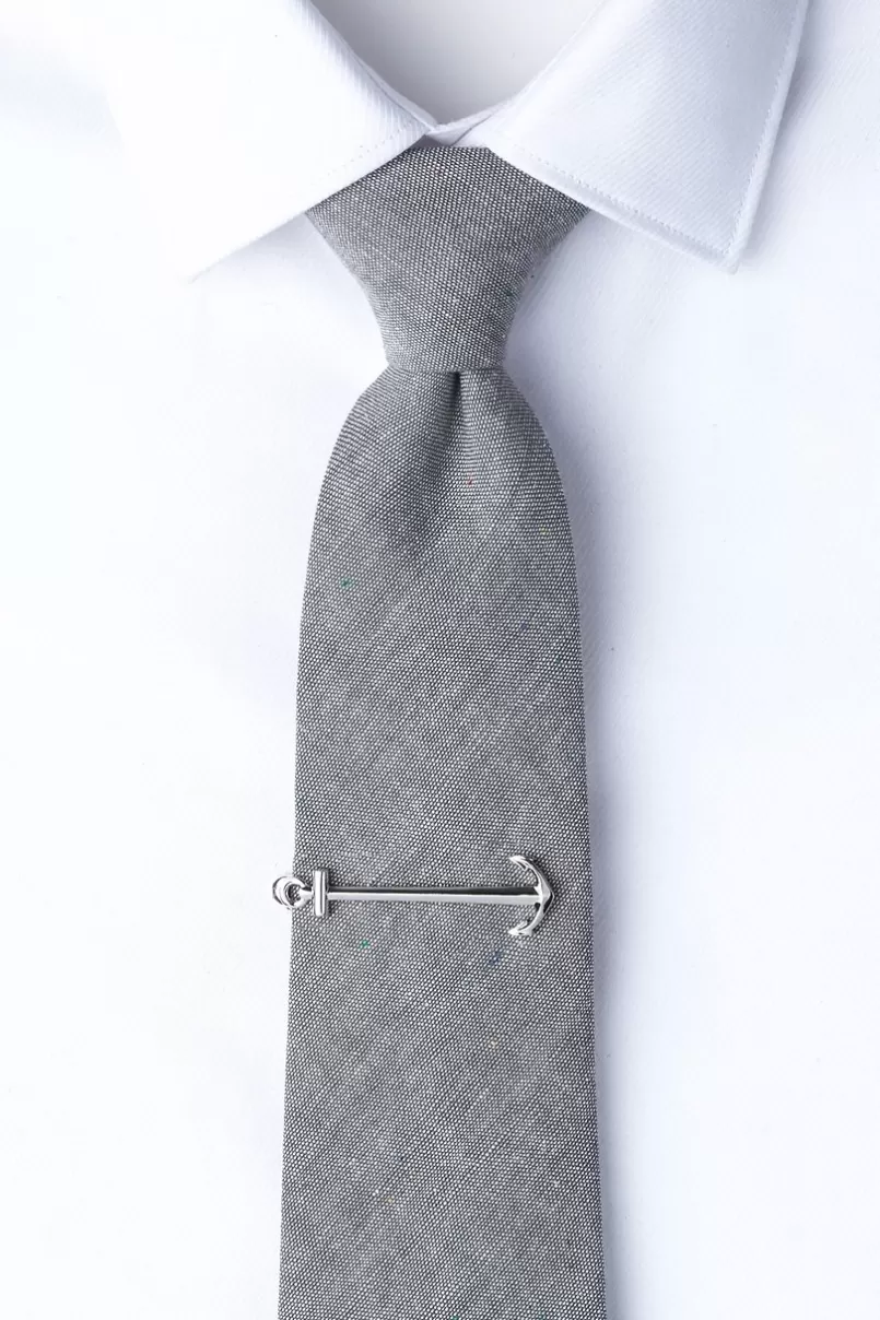 Ties Anchor Tie Bar Silver Best