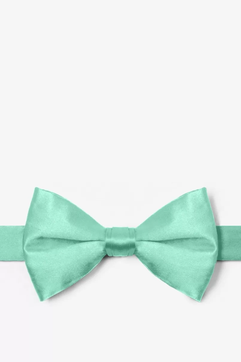 Ties Pre-Tied Bow Tie Aqua Cheap