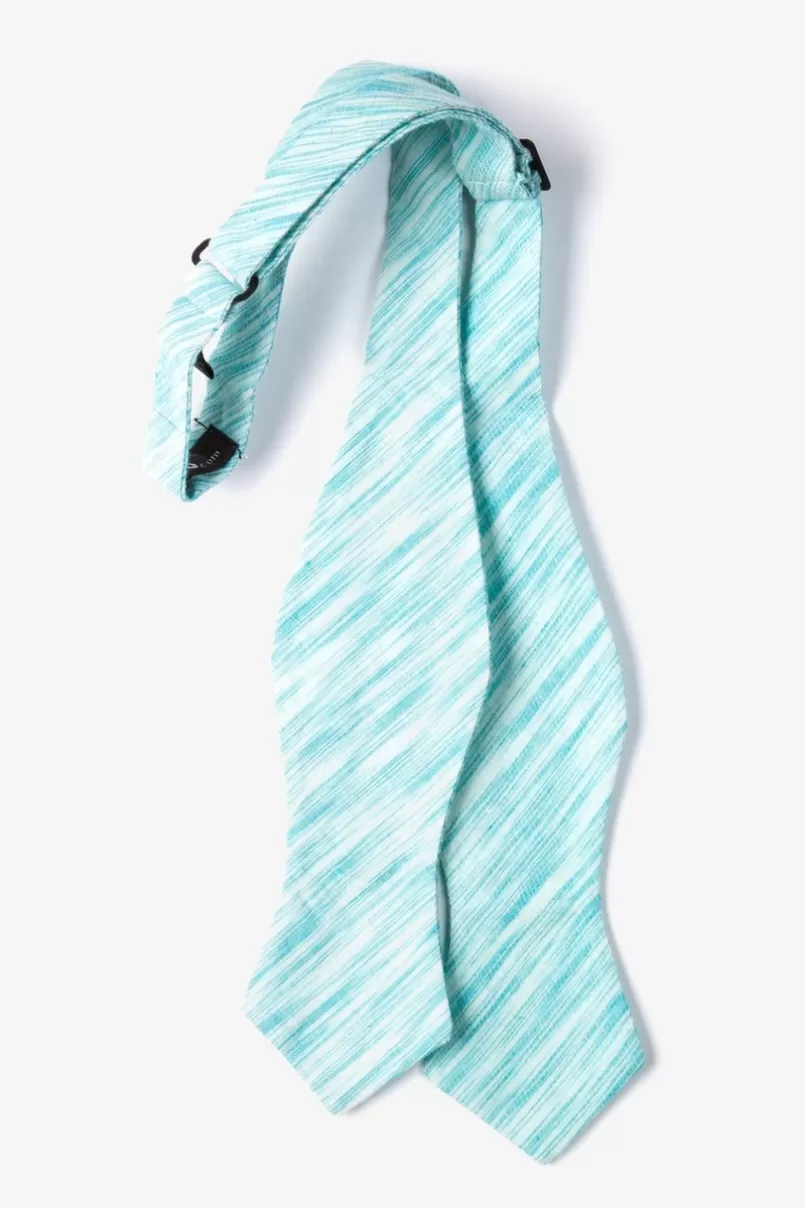 Ties Aqua Scott Diamond Tip Bow Tie Store