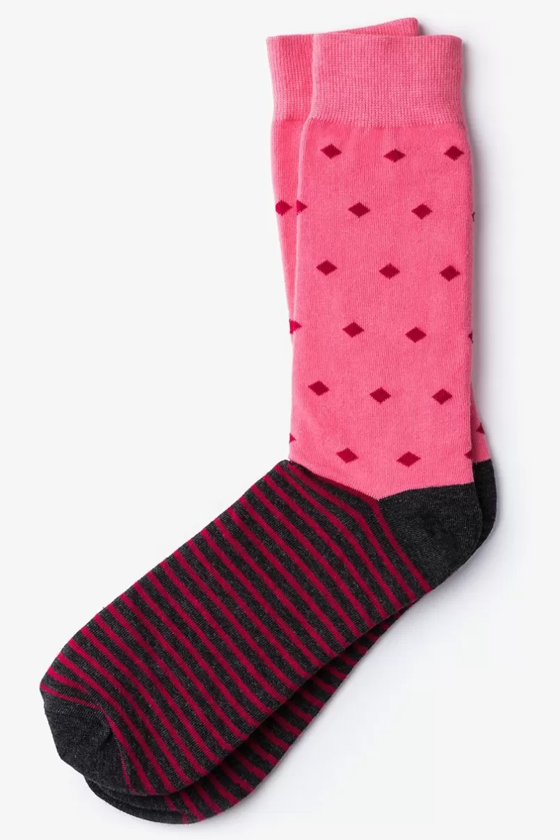 Ties Arcadia Sock Coral Flash Sale