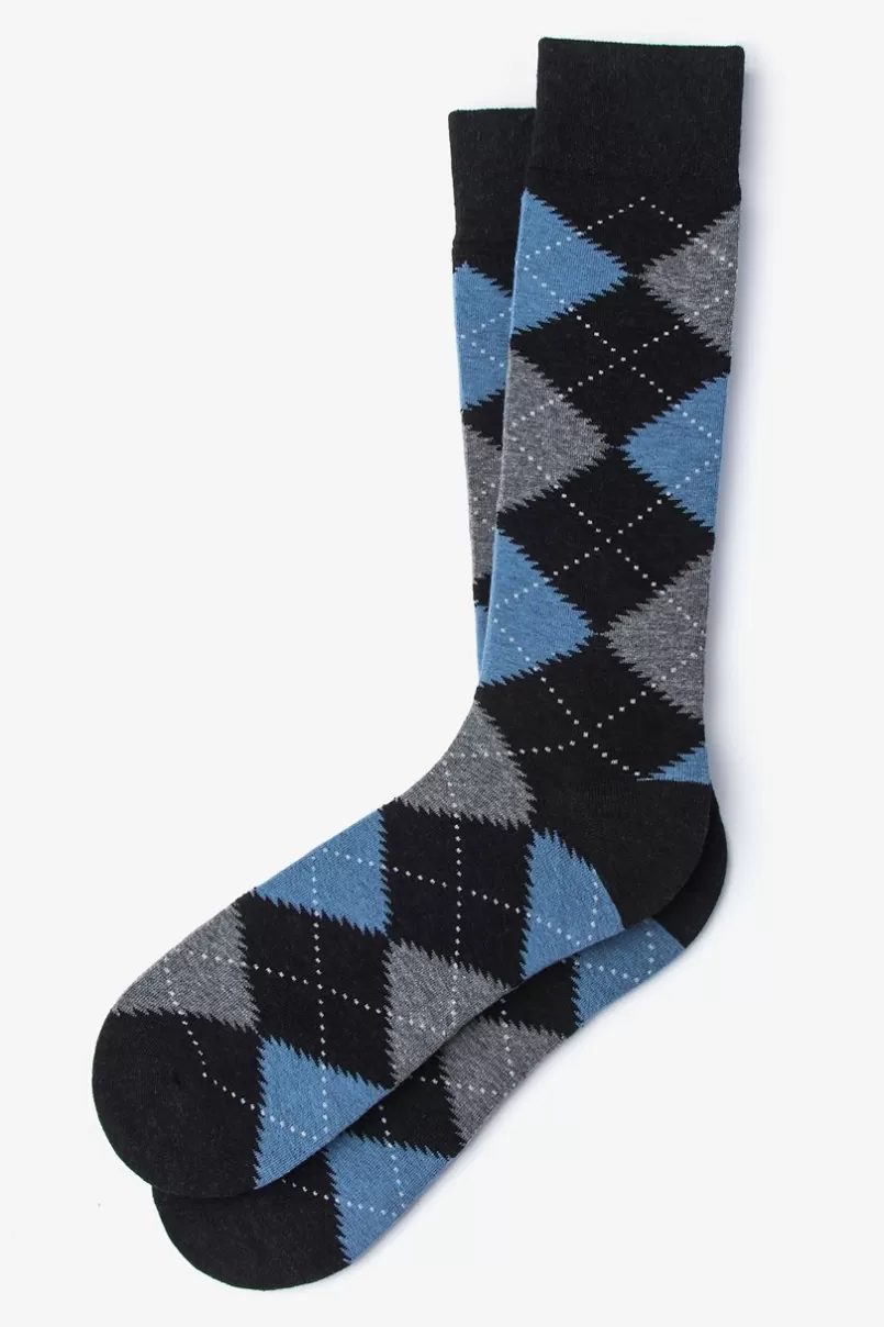 Ties Argyle Assassin Sock Black Hot