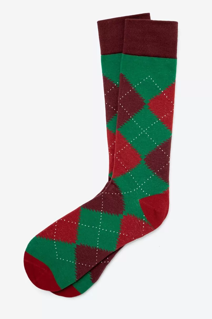 Ties Argyle Assassin Red Sock Cheap