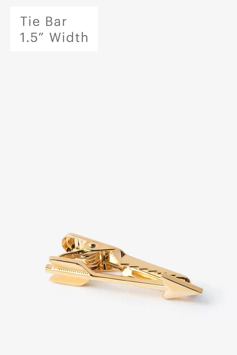 Ties Arrow Tie Bar Gold Discount