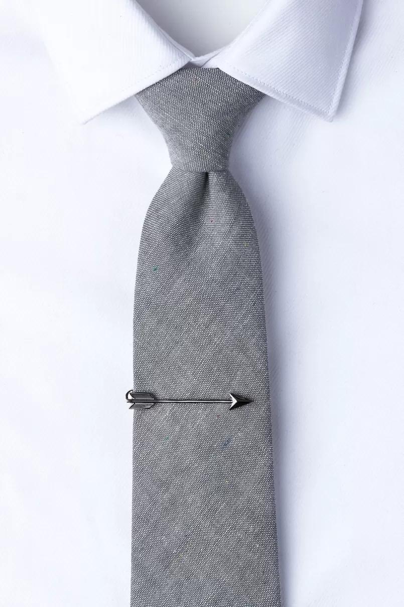 Ties Arrow Tie Bar Gunmetal Shop