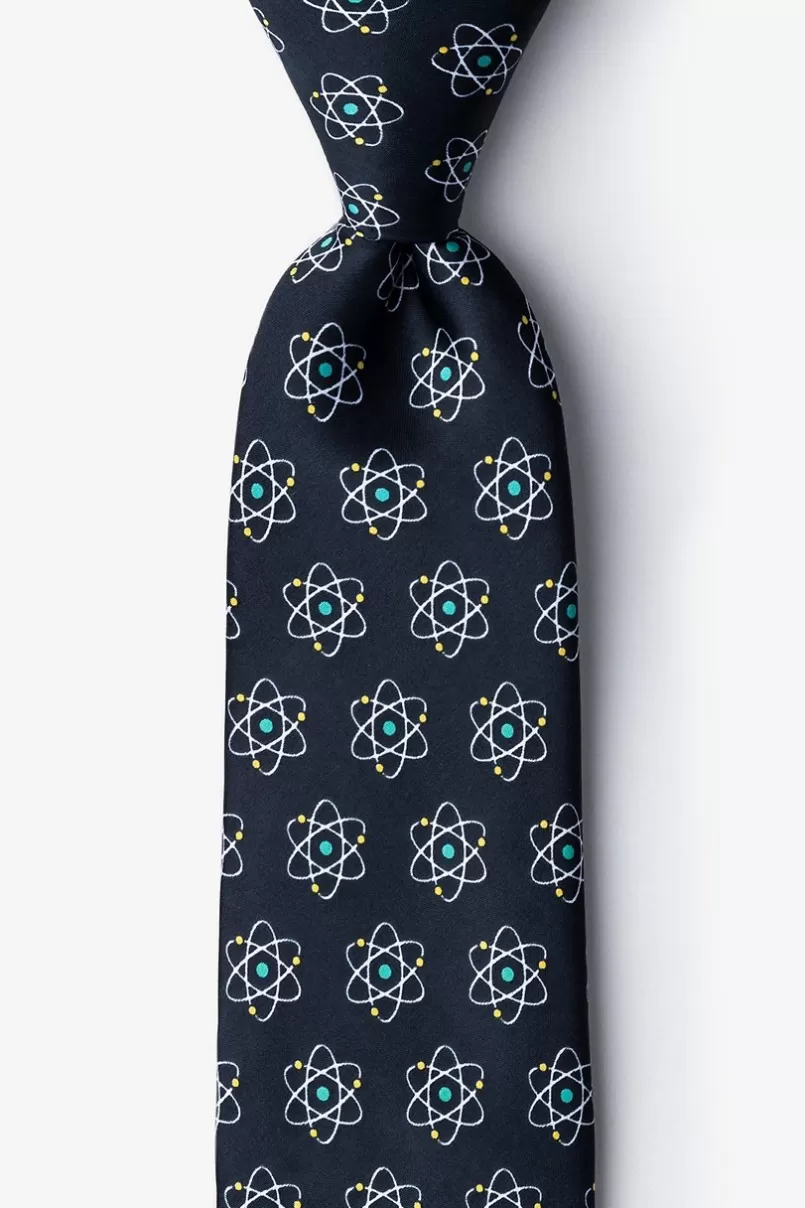 Ties Atomic Nucleus Extra Long Tie Black Store