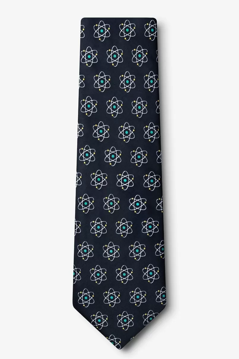 Ties Atomic Nucleus Extra Long Tie Black Store