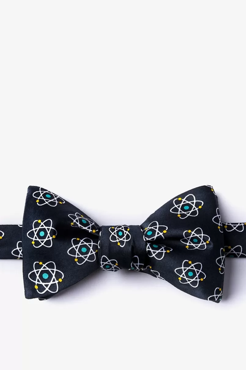 Ties Atomic Nucleus Self-Tie Bow Tie Black Flash Sale