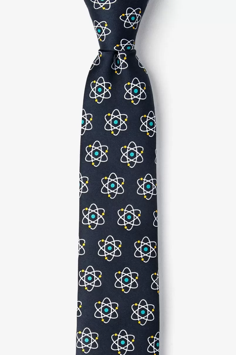 Ties Atomic Nucleus Skinny Tie Black Cheap