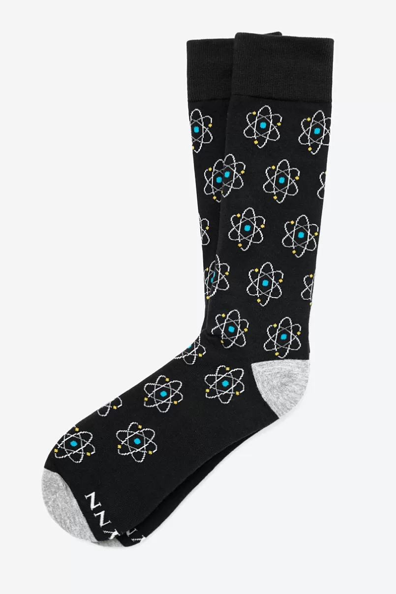 Ties Atomic Nucleus Sock Black Flash Sale