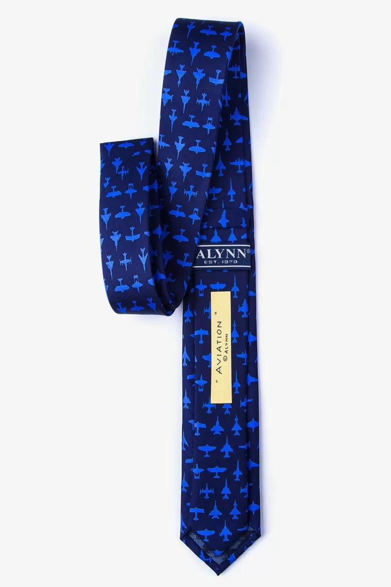 Ties Aviation Navy Blue Skinny Tie Best