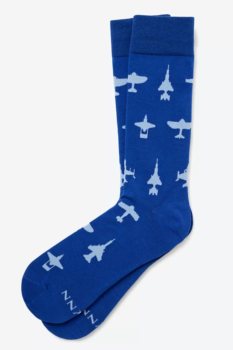 Ties Aviation Navy Blue Sock NavyBlue New