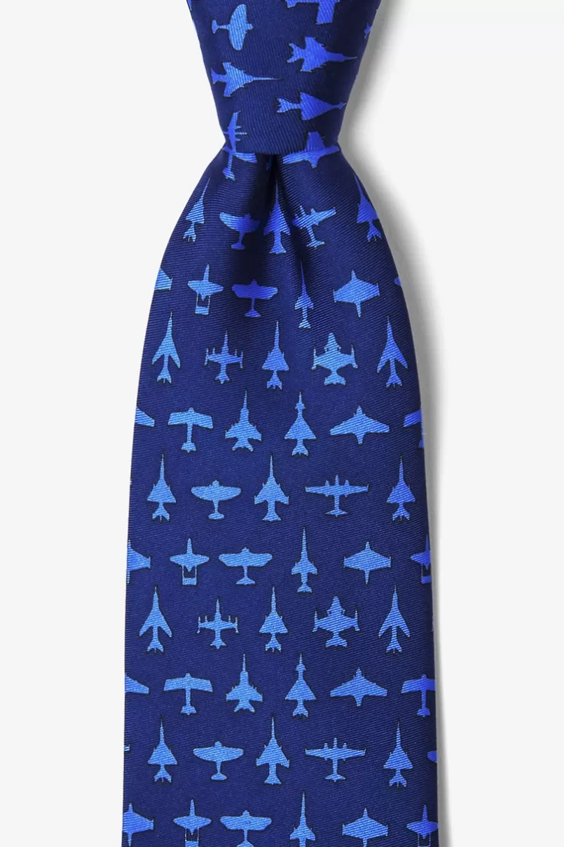 Ties Aviation Navy Blue Tie Fashion