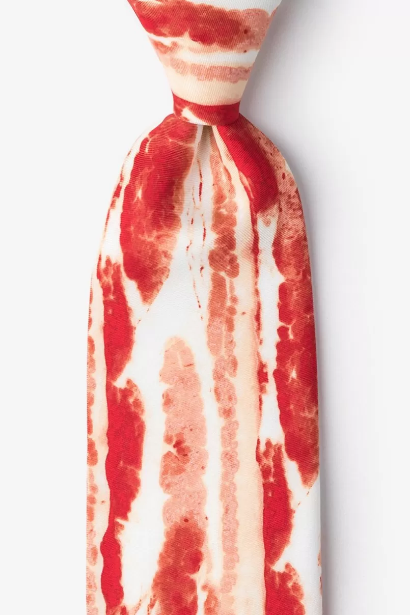 Ties Bacon Forever Red Tie Cheap