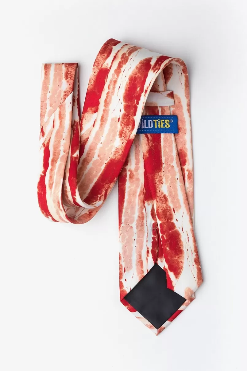 Ties Bacon Forever Red Tie Cheap