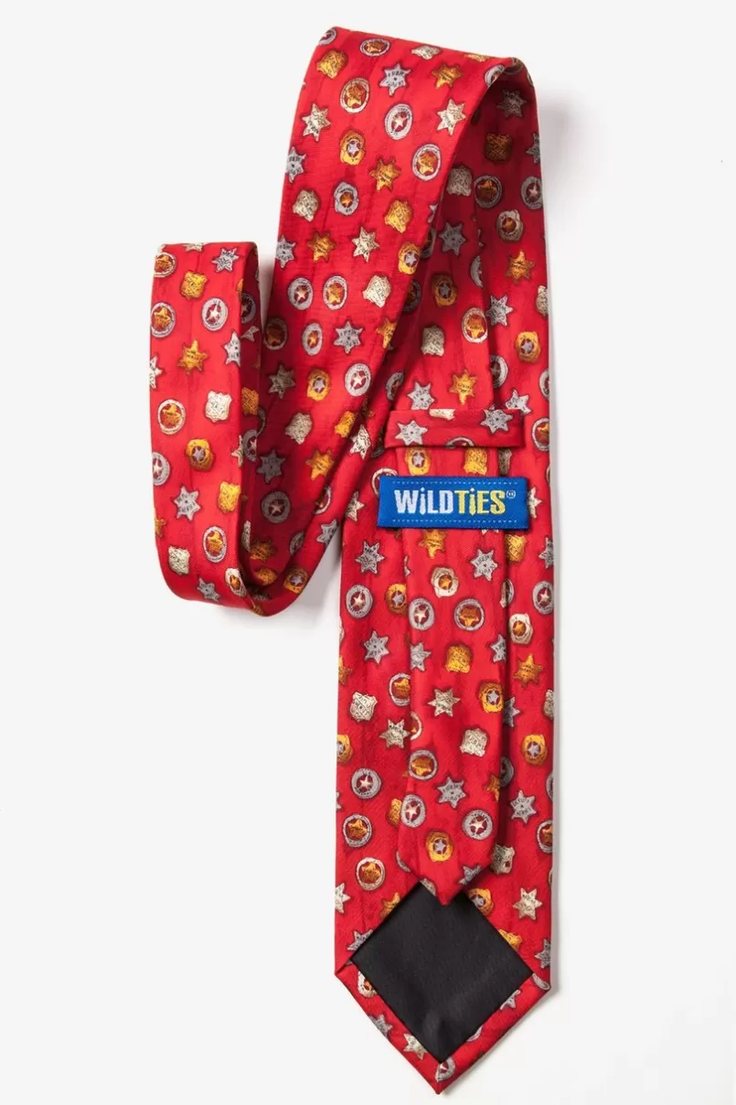 Ties Badges Red Tie Flash Sale