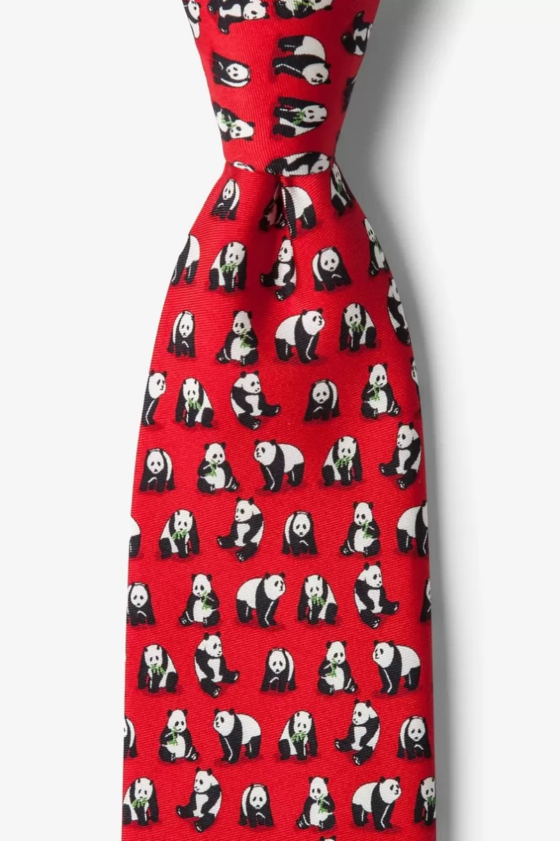 Ties Bamboozled Red Tie Outlet