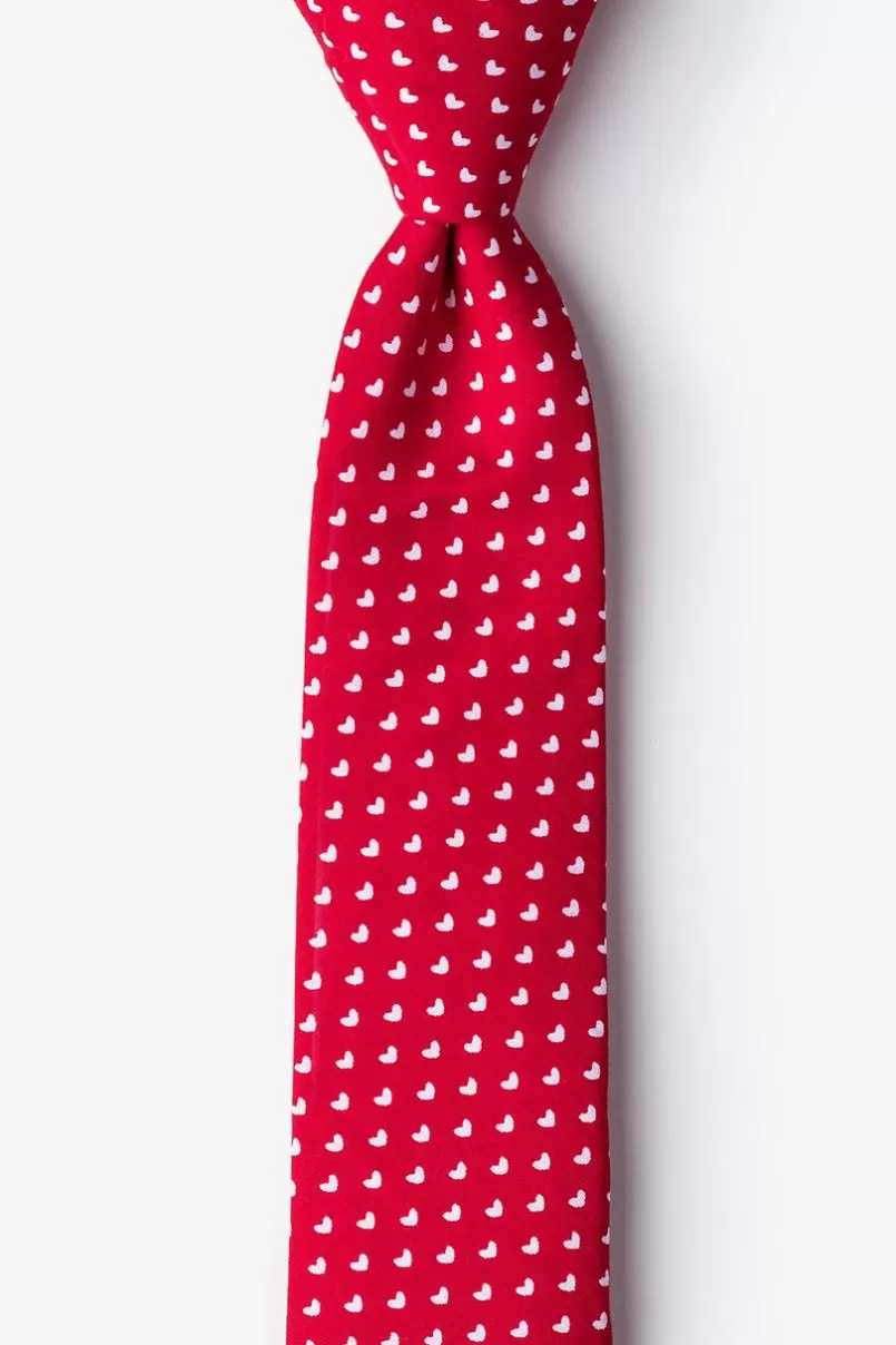 Ties Bandon Skinny Tie Red Discount