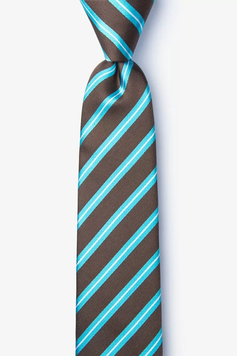 Ties Barrow Skinny Tie Turquoise Hot