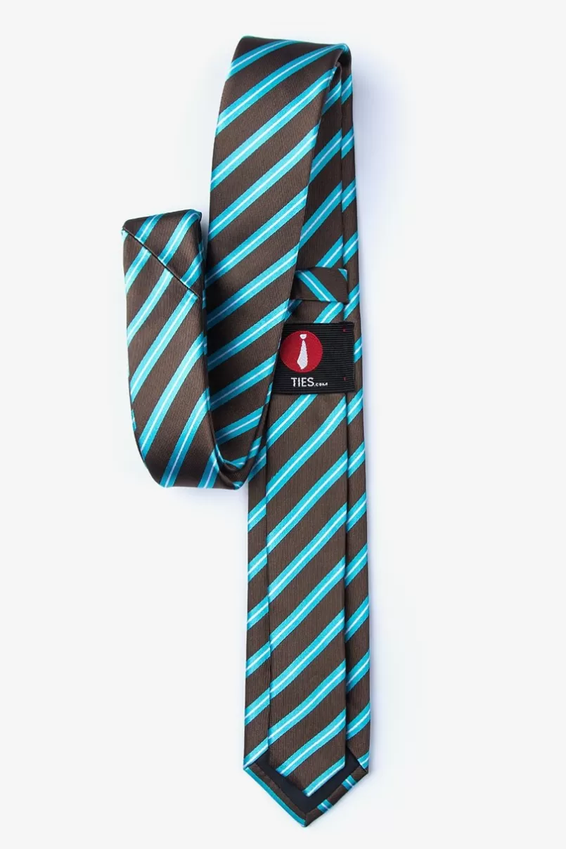 Ties Barrow Skinny Tie Turquoise Hot