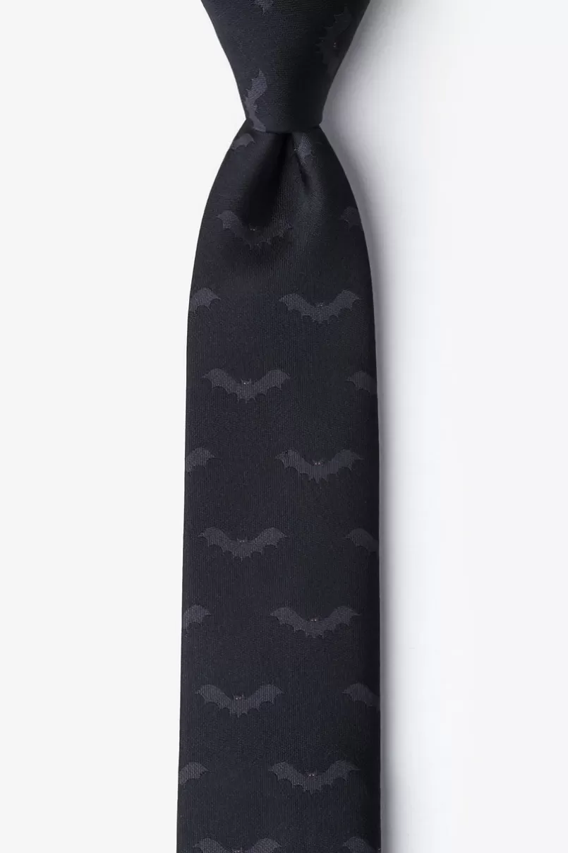 Ties Bats Black Skinny Tie Clearance