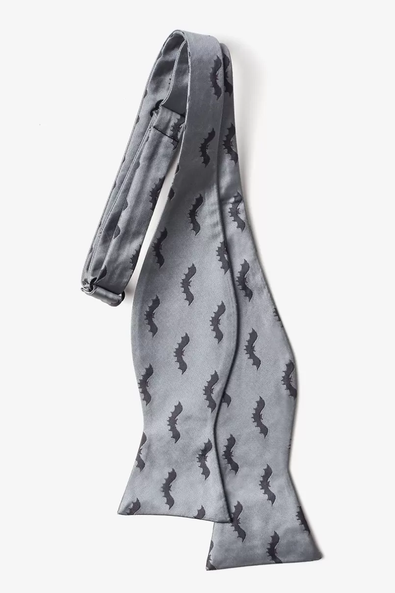 Ties Bats Self-Tie Bow Tie Gray Best Sale