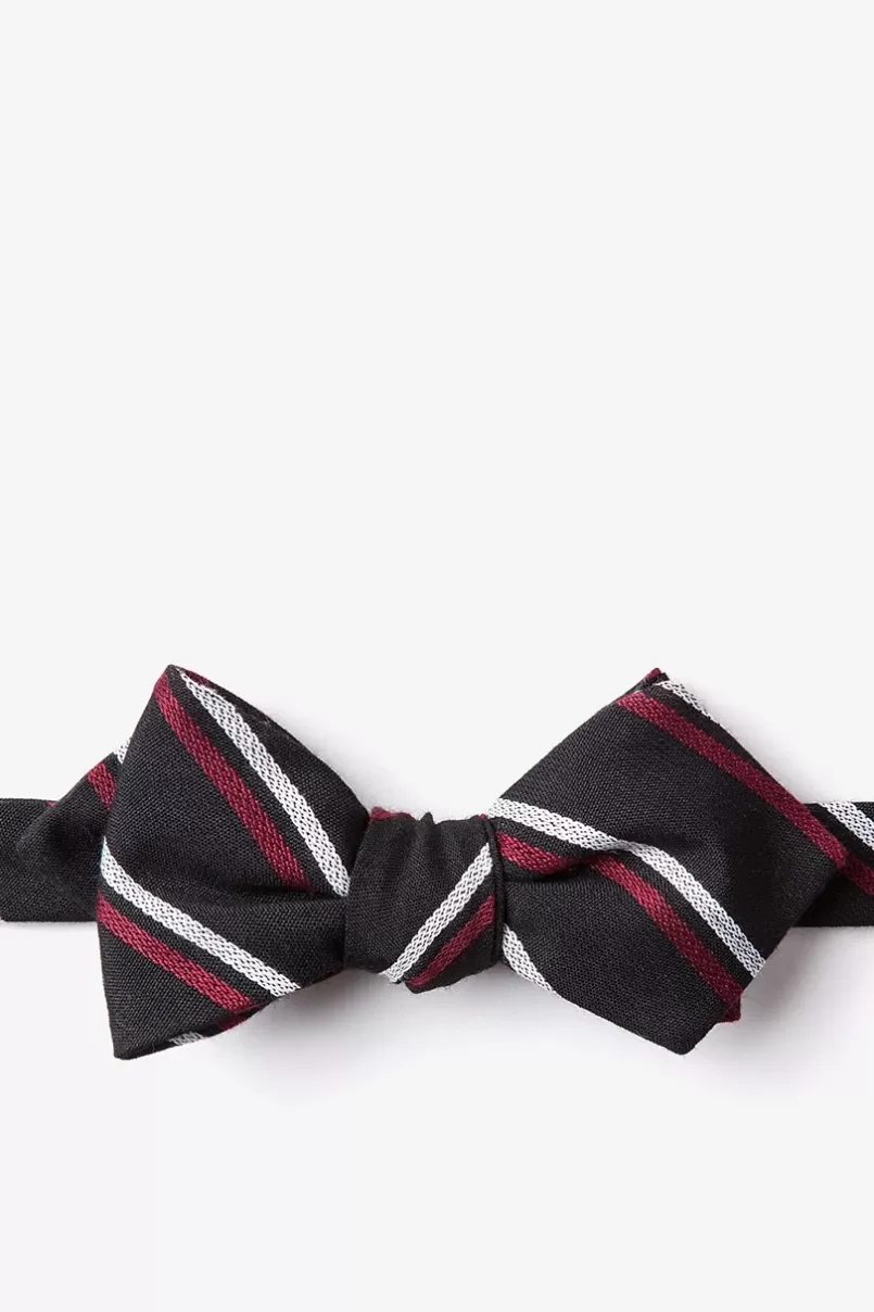 Ties Beasley Diamond Tip Bow Tie Black Shop