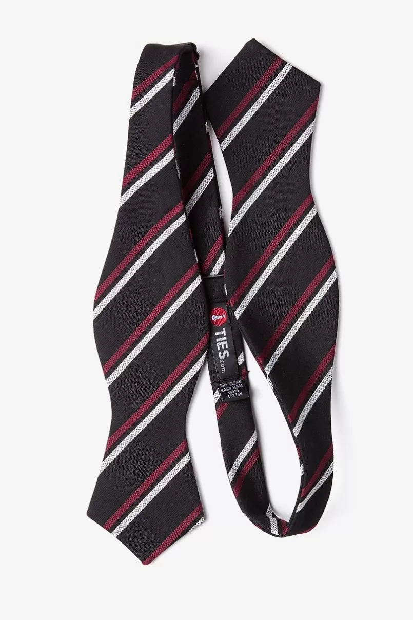 Ties Beasley Diamond Tip Bow Tie Black Shop