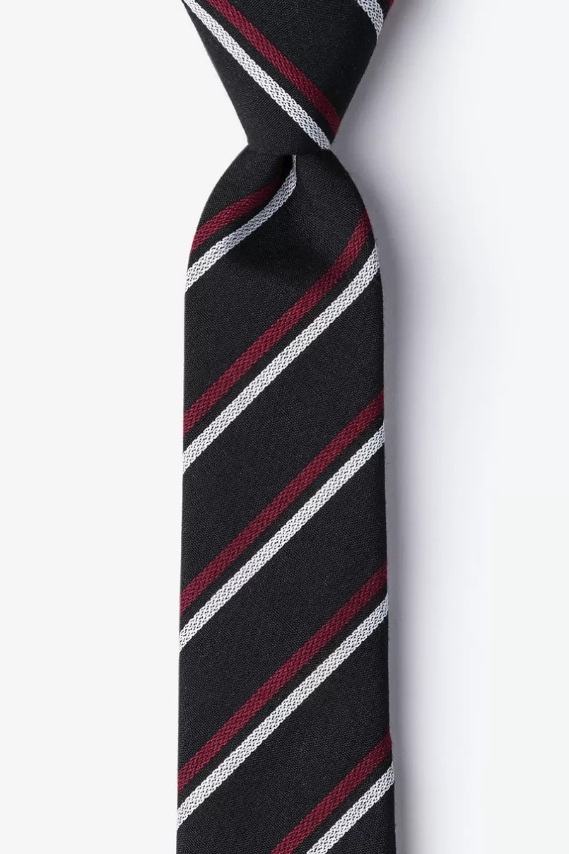 Ties Beasley Black Skinny Tie Clearance