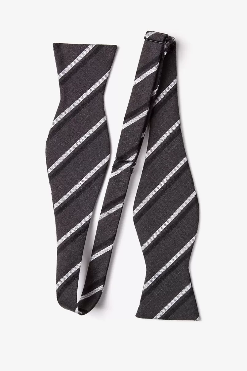 Ties Beasley Self-Tie Bow Tie Charcoal Cheap