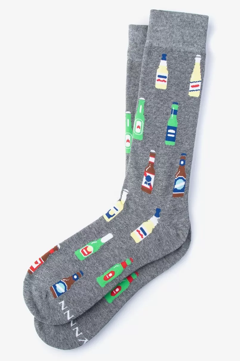 Ties Beer Bottle Sock Gray Online