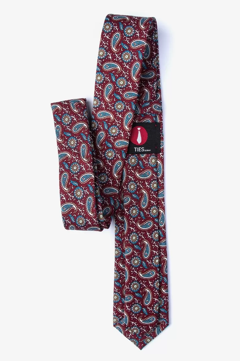 Ties Benz Burgundy Skinny Tie Discount