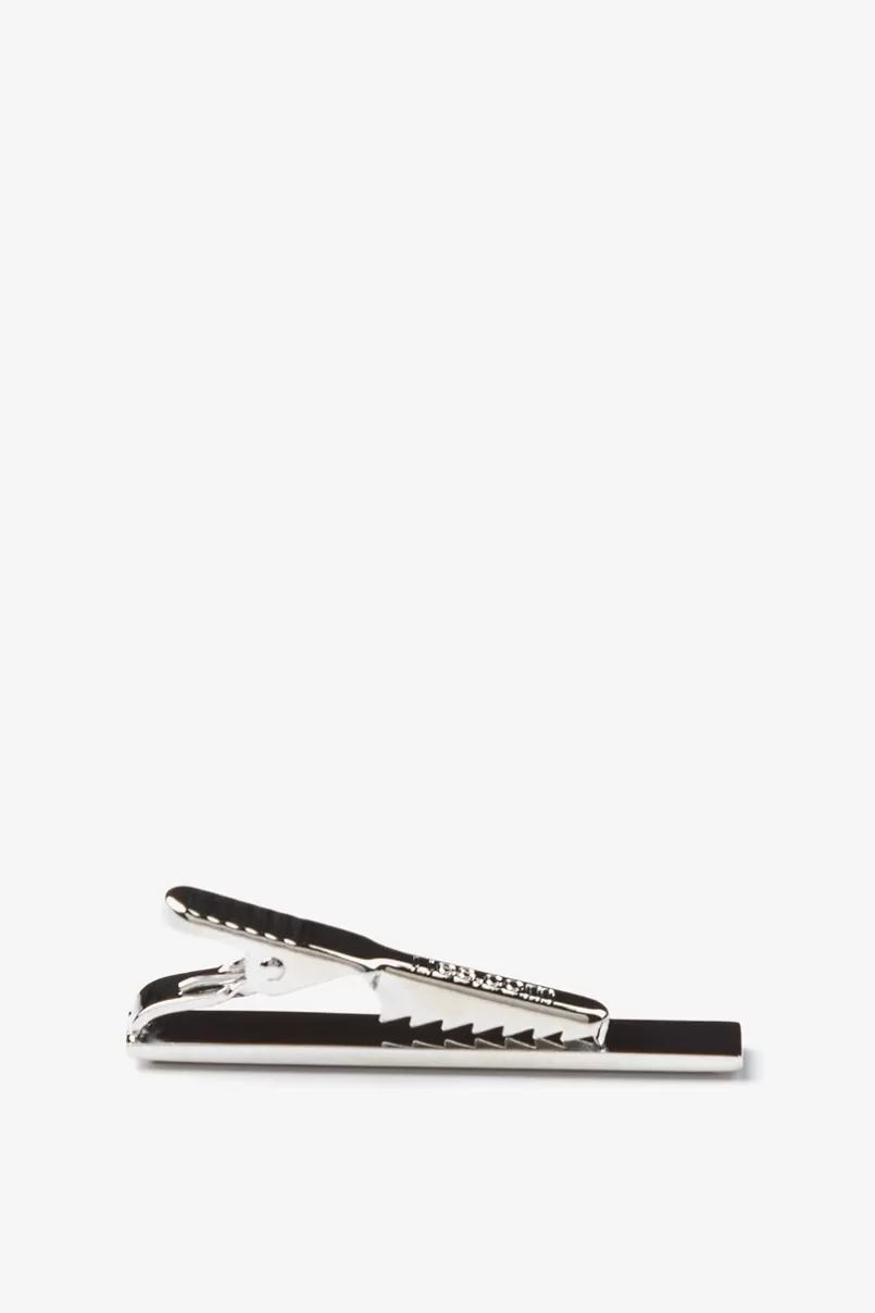 Ties Beveled Rectangle Tie Bar Silver Best