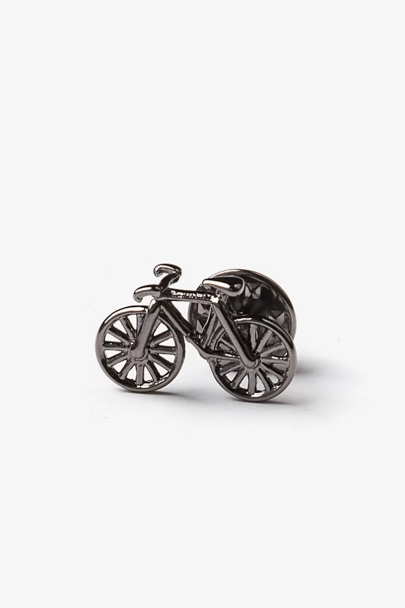 Ties Bicycle Lapel Pin Gunmetal Sale