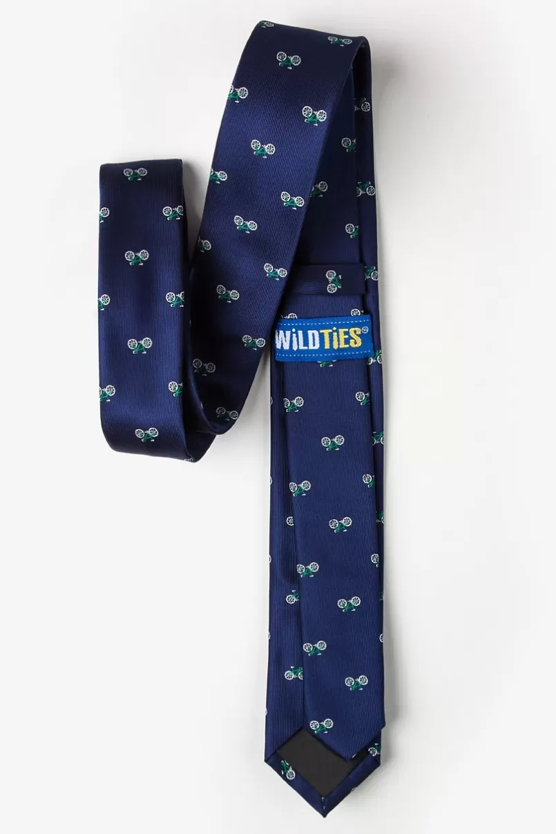 Ties Bicycles Navy Blue Skinny Tie NavyBlue Best