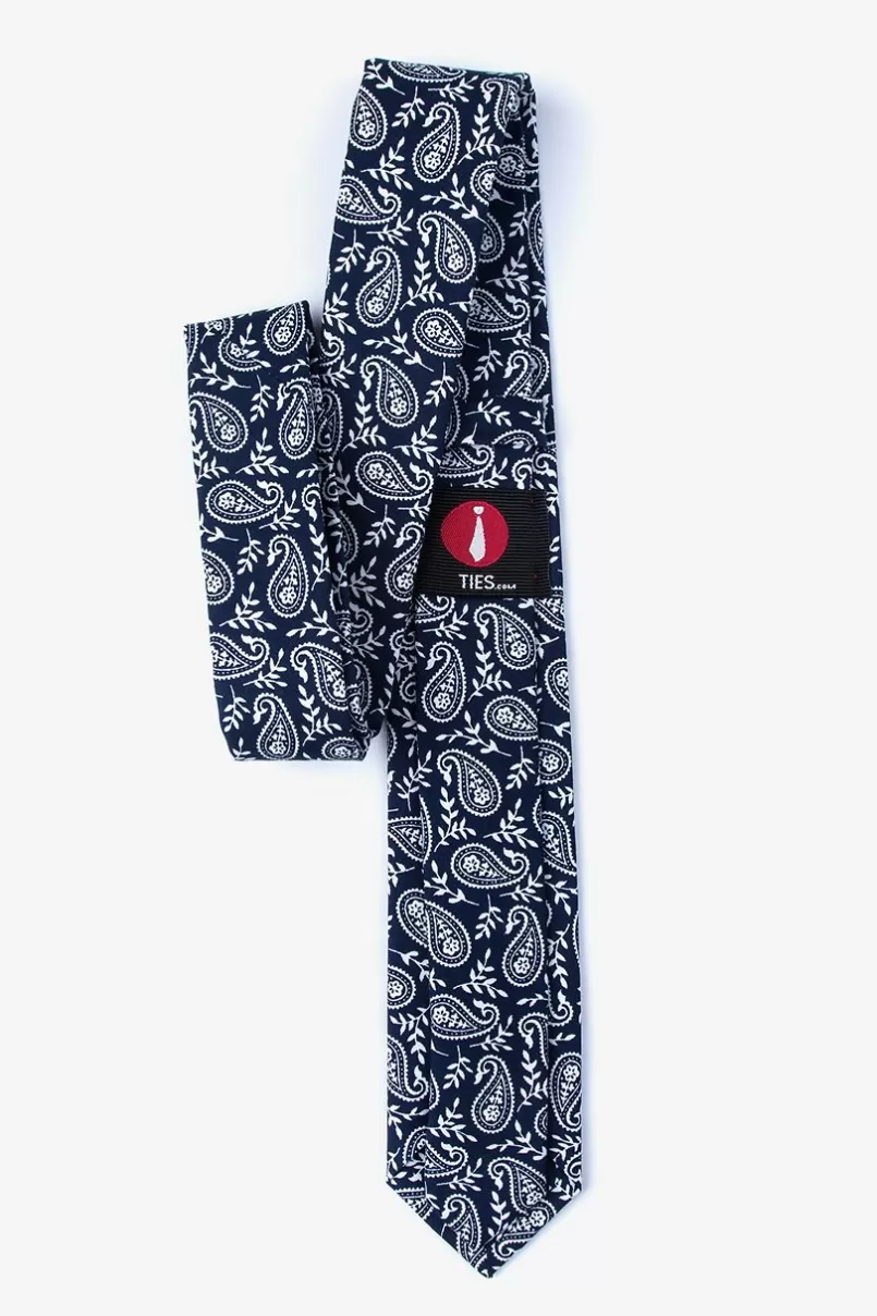 Ties Biff Navy Blue Skinny Tie Sale