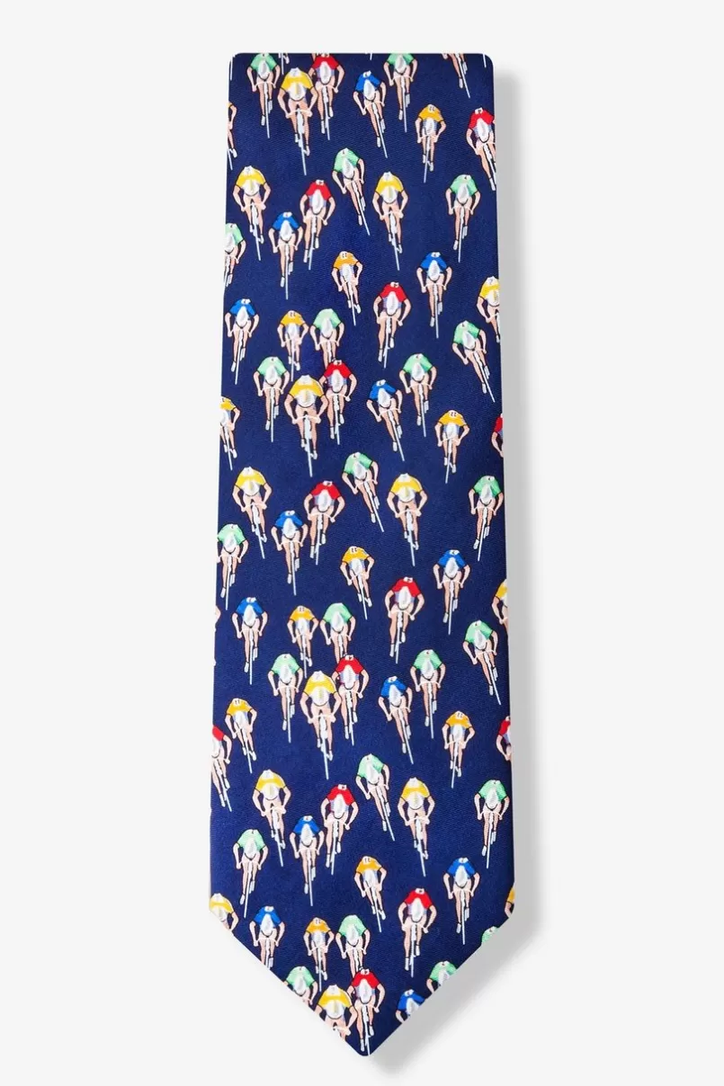 Ties Bike Racing Navy Blue Tie Discount