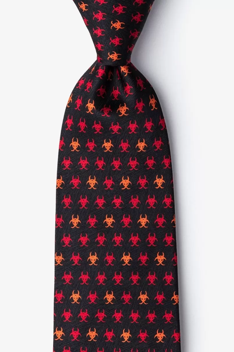 Ties Biohazard Black Tie Flash Sale