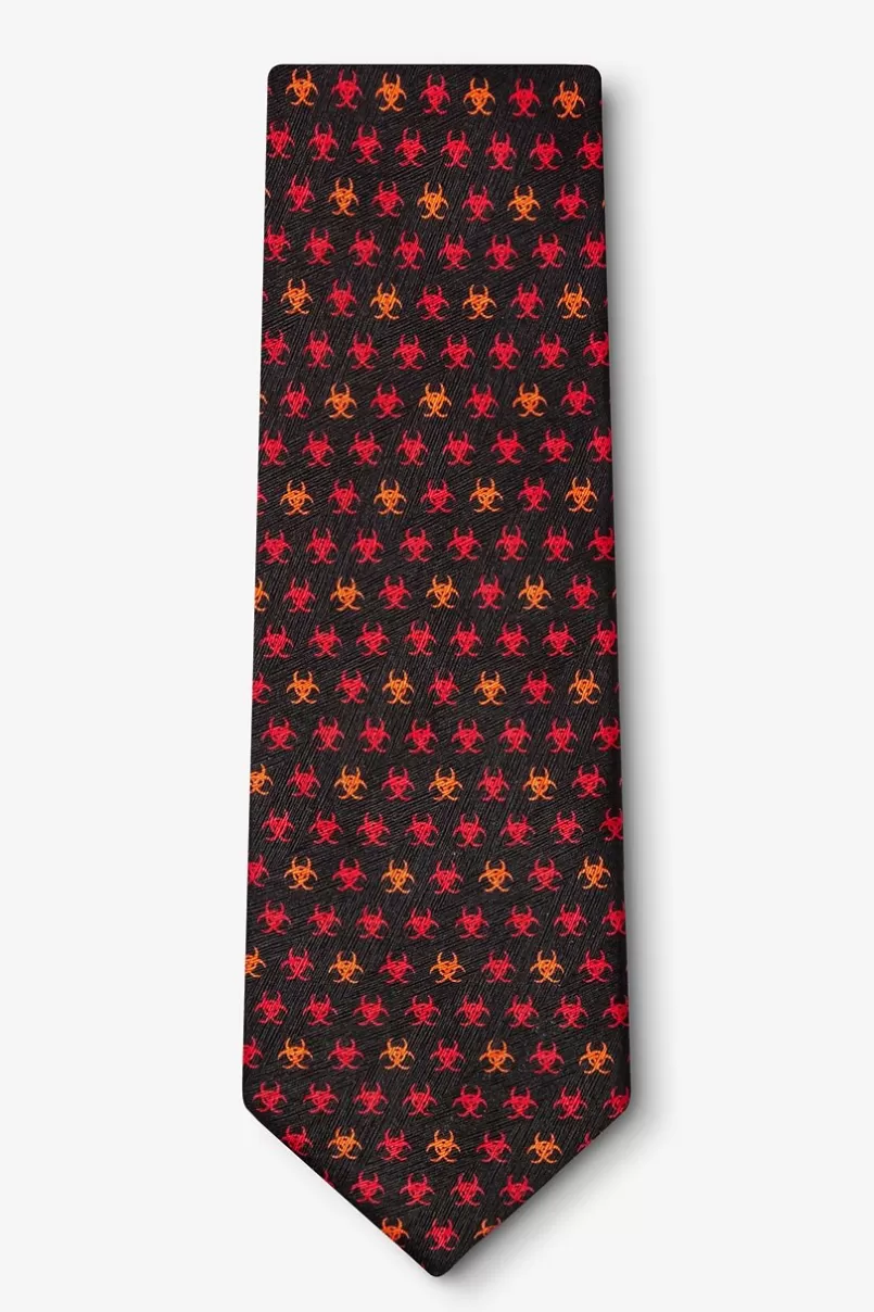 Ties Biohazard Black Tie Flash Sale