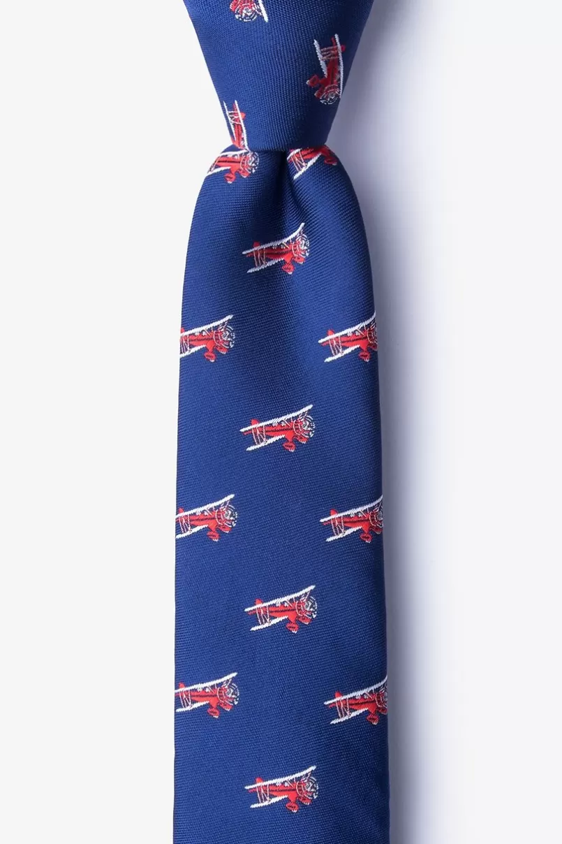 Ties Biplanes Red Skinny Tie Cheap