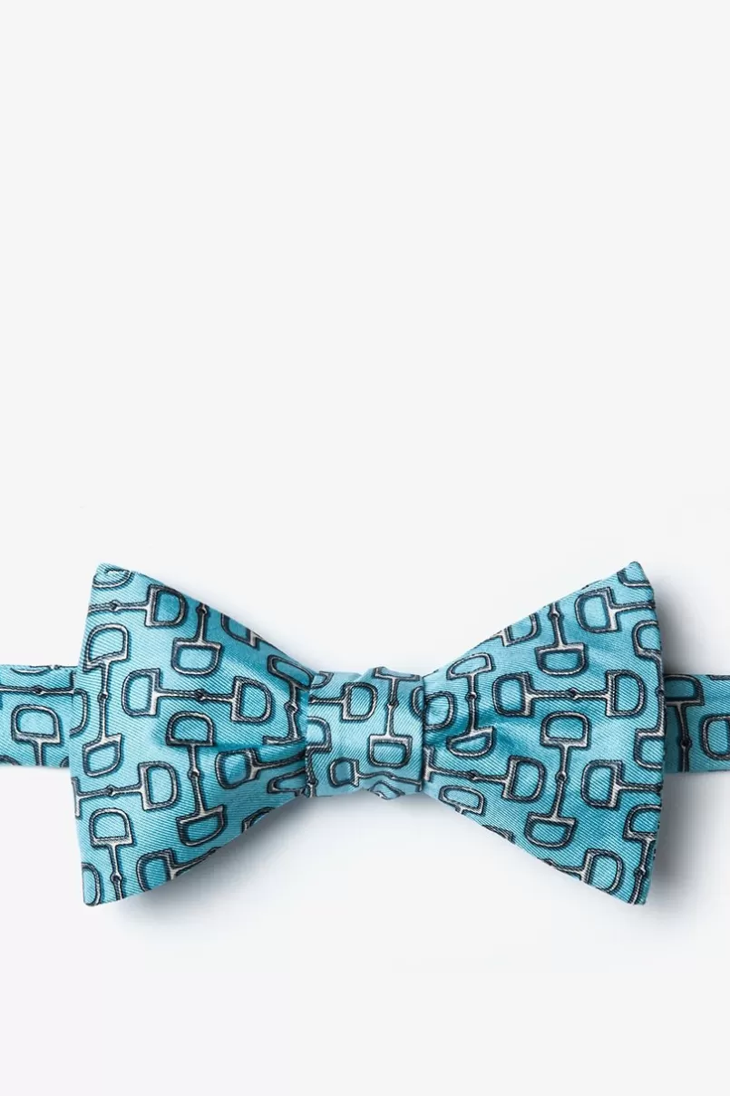 Ties Bit by Bit Self-Tie Bow Tie Blue Shop