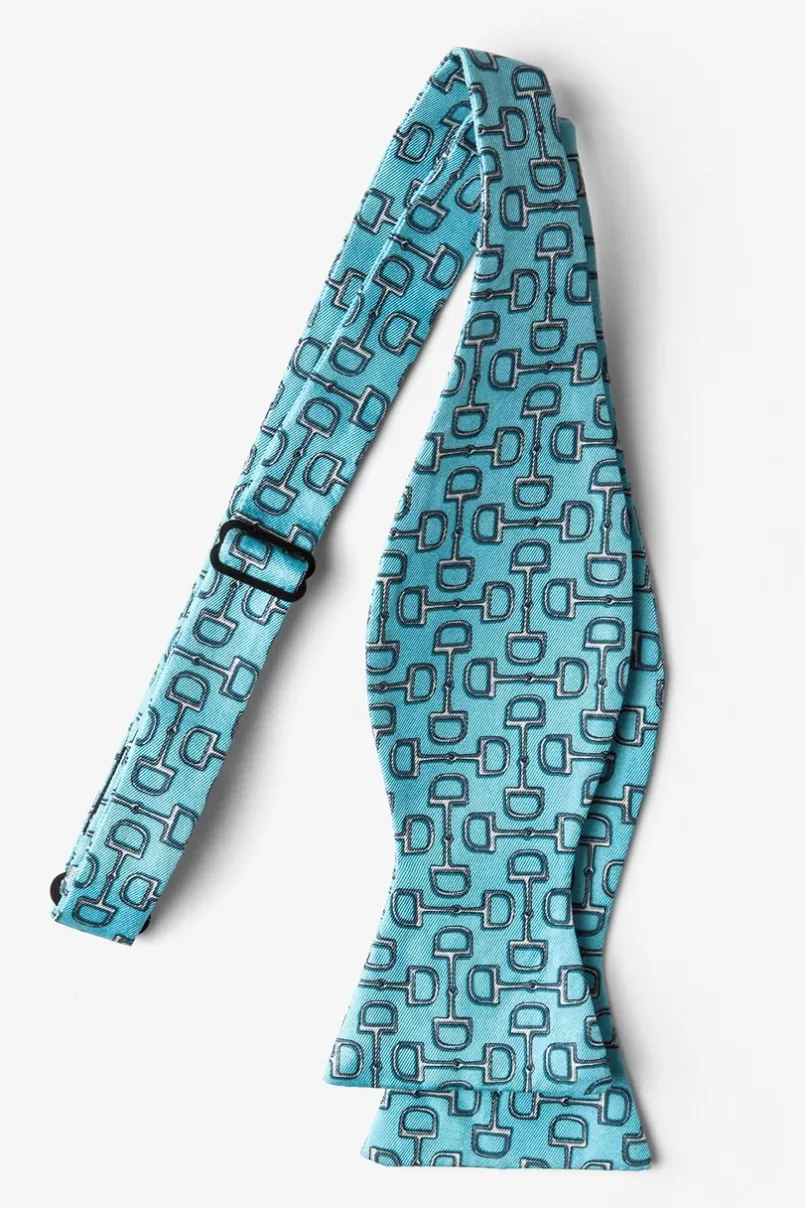 Ties Bit by Bit Self-Tie Bow Tie Blue Shop