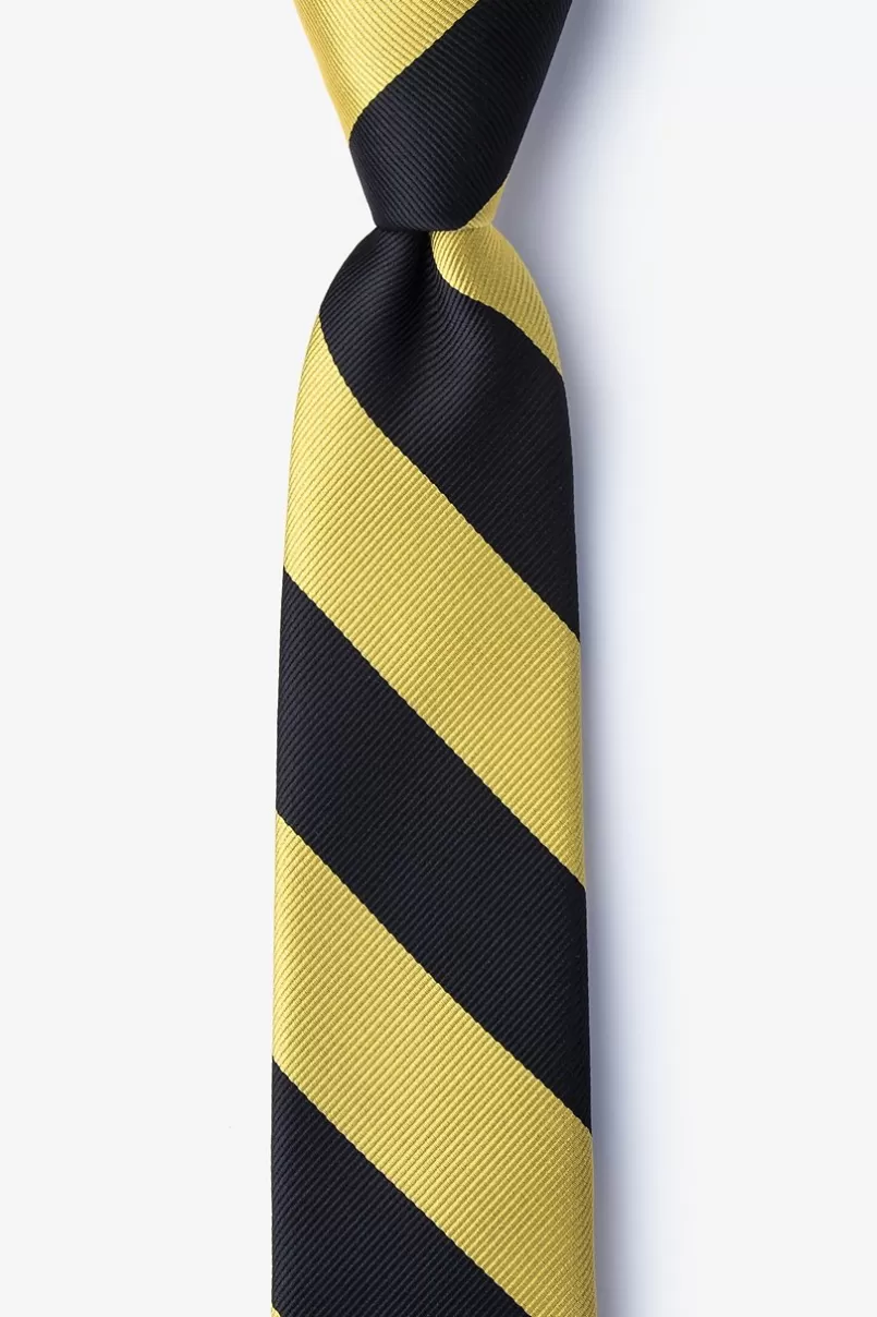 Ties Black & Gold Stripe Skinny Tie Black&Gold Hot